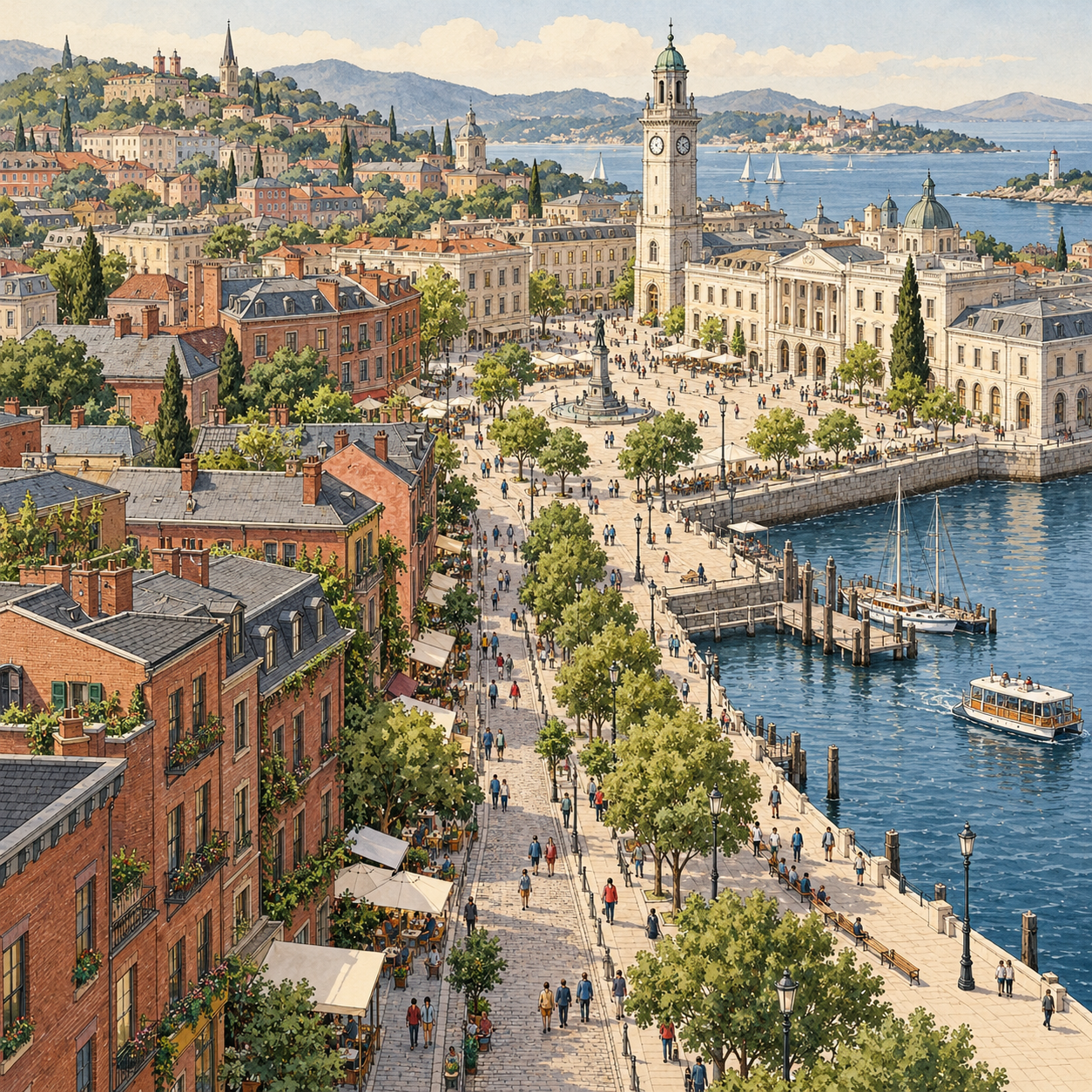 Illustration for The Image of the City by Kevin Lynch