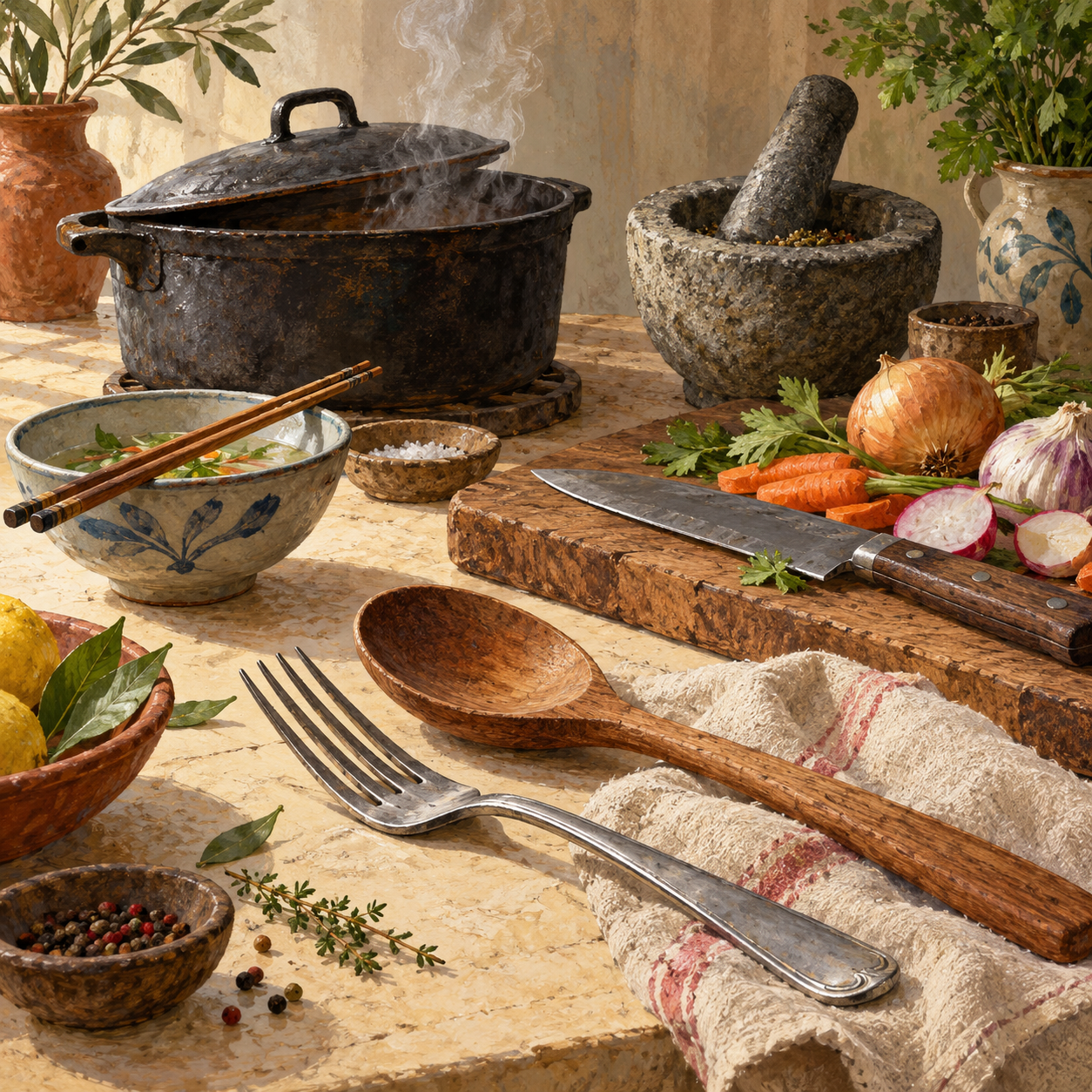 Illustration for Consider the Fork by Bee Wilson