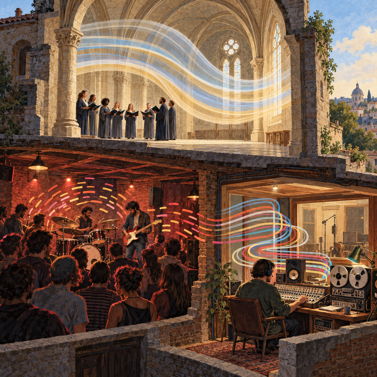 Illustration for How Music Works by David Byrne