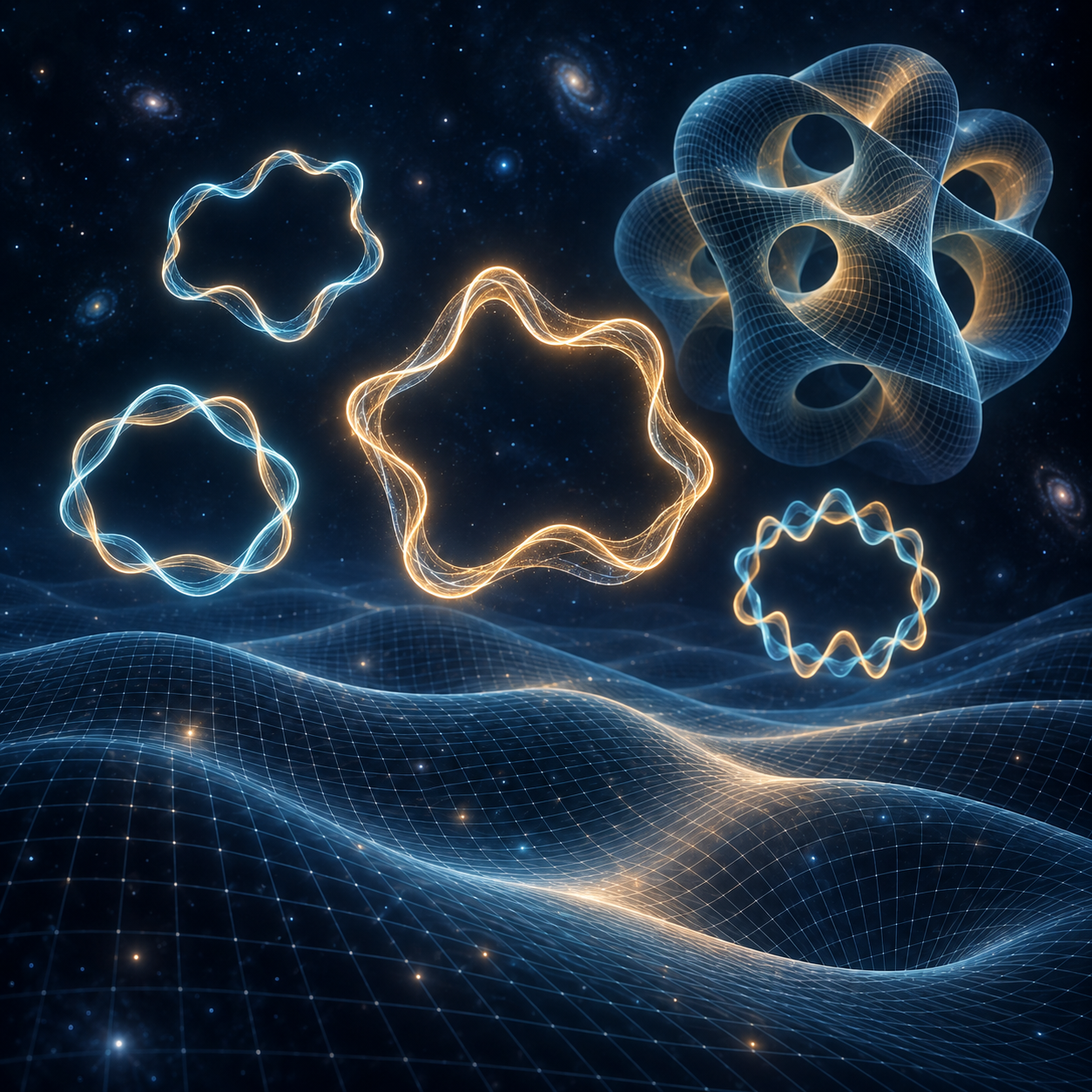 Illustration for The Elegant Universe by Brian Greene